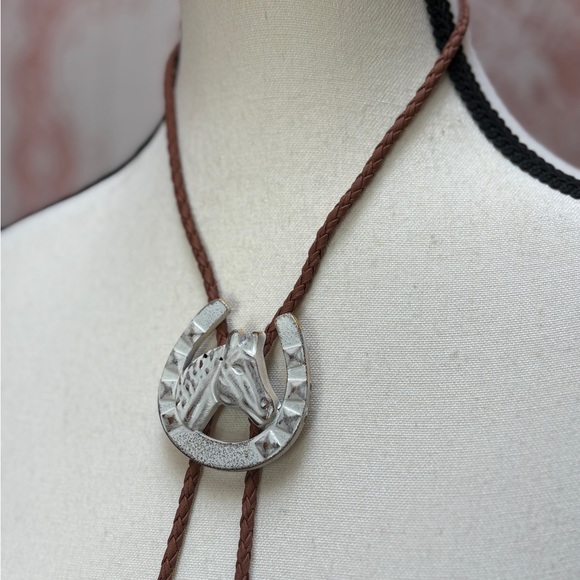 Jewelry - Handcrafted Horse Head Horseshoe Bolo Tie | Western